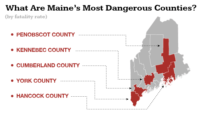 What Are Maine's Most Dangerous Counties?