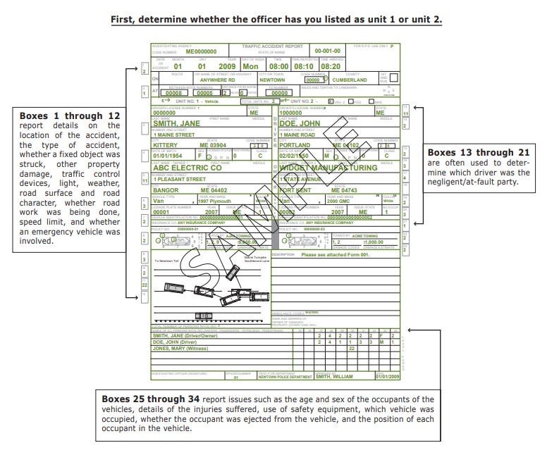 Joe Bornstein Accident Report