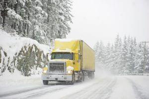 Truck accident risks in snowy and icy weather
